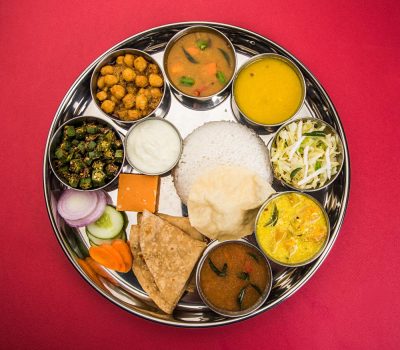 Typical South Indian Vegetarian Thali Meal, India