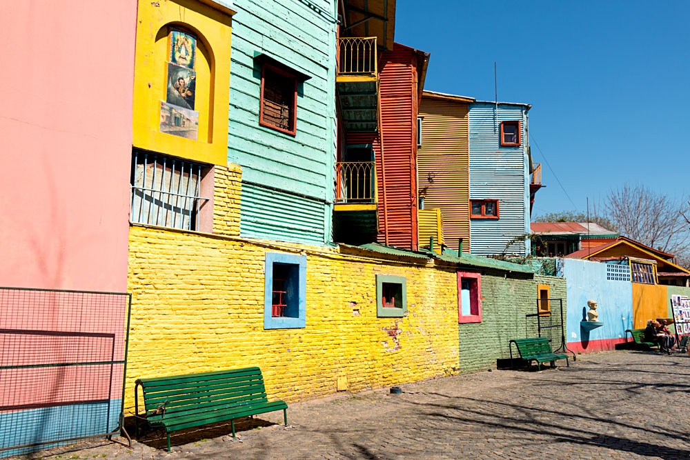 Colourful neighborhood of La Boca, Buenos Aires, Argentina