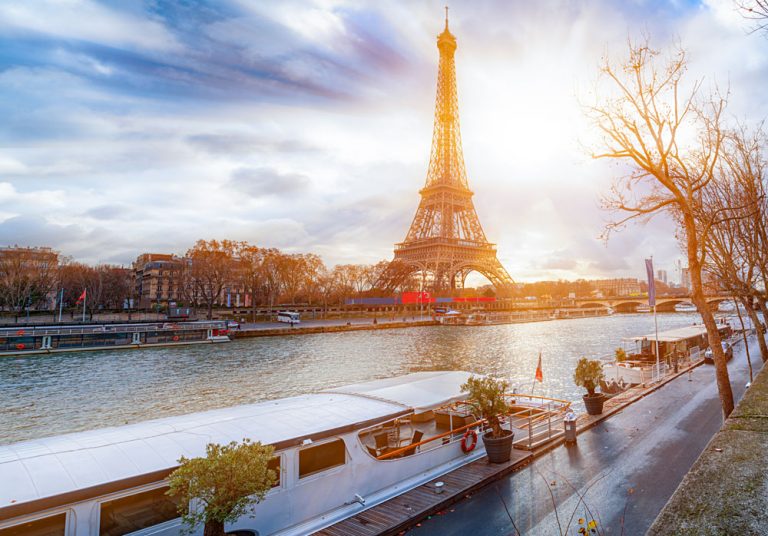 Eiffel Tower at River Seine, Paris, France