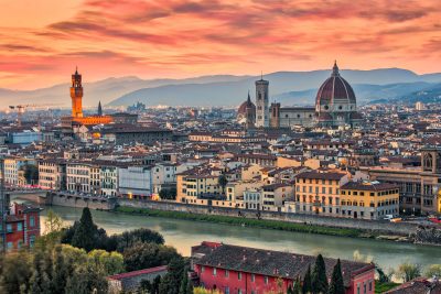 Twilight in Florence, Italy