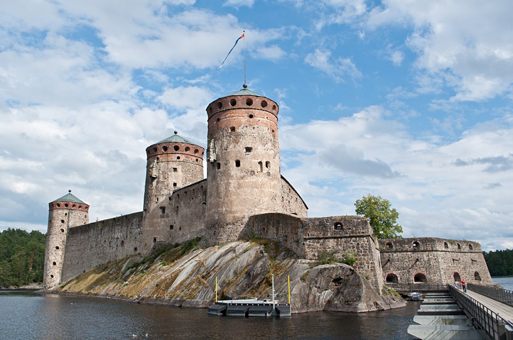 Olavinlinna Castle in Savonlinna city, Finland