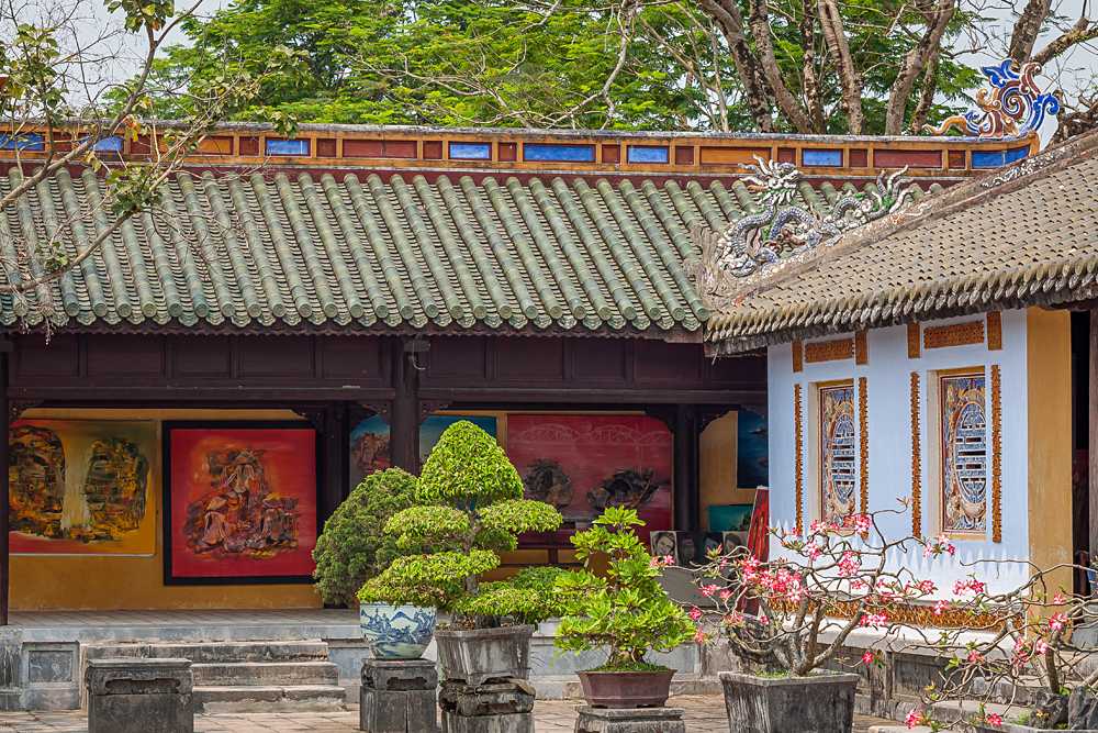 Ornate Details in the Imperial City of Hue, Vietnam