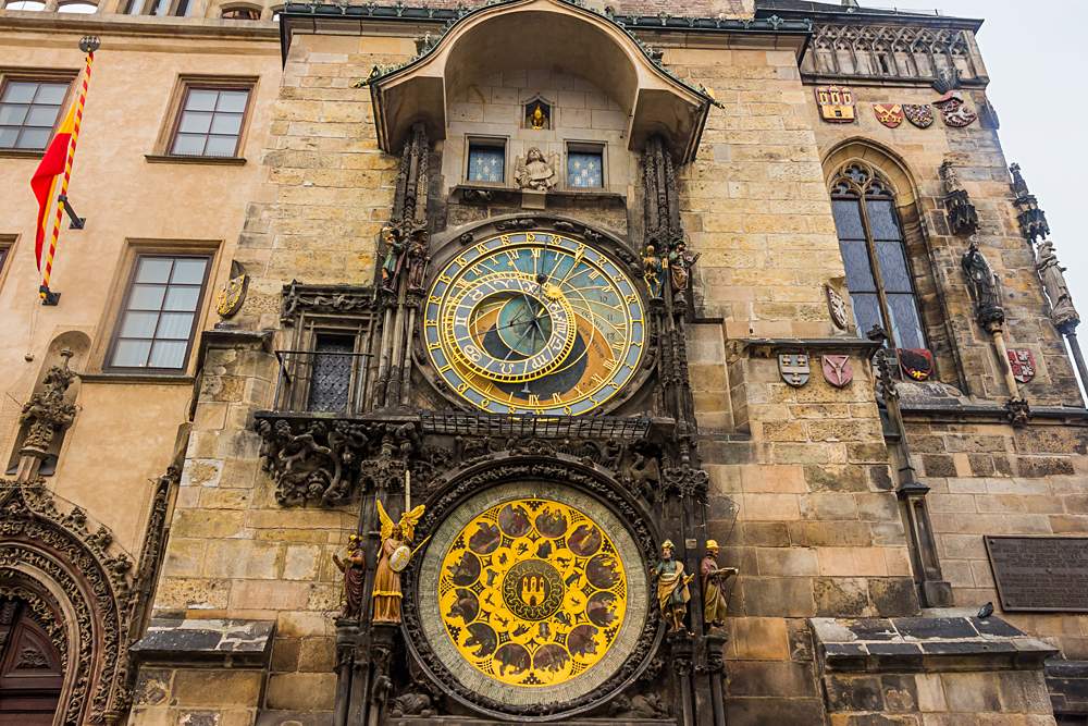 Prague Astronomical Clock in Old Town Square, Prague, Czech Republic