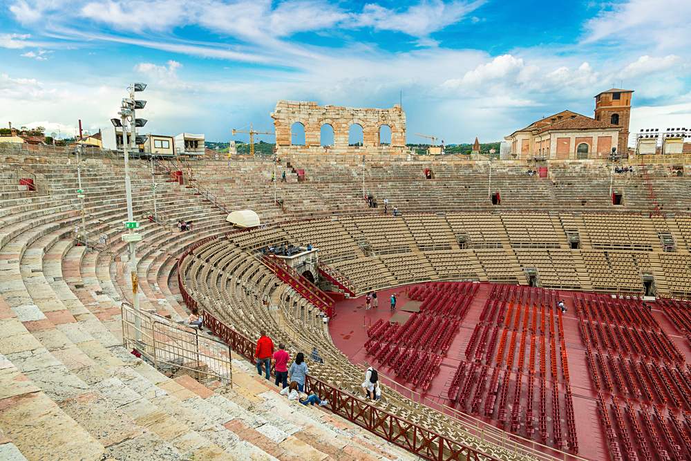 Verona Arena, a Roman amphitheatre, Verona, Italy