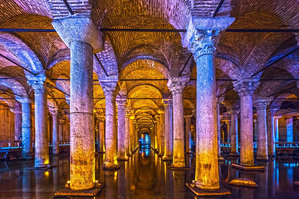 Basilica Cistern, (Yerebatan), Istanbul, Turkey