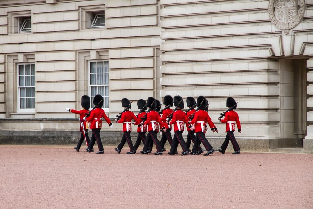 Changing of the Guard at Buckingham Palace, London, UK (United Kingdom)