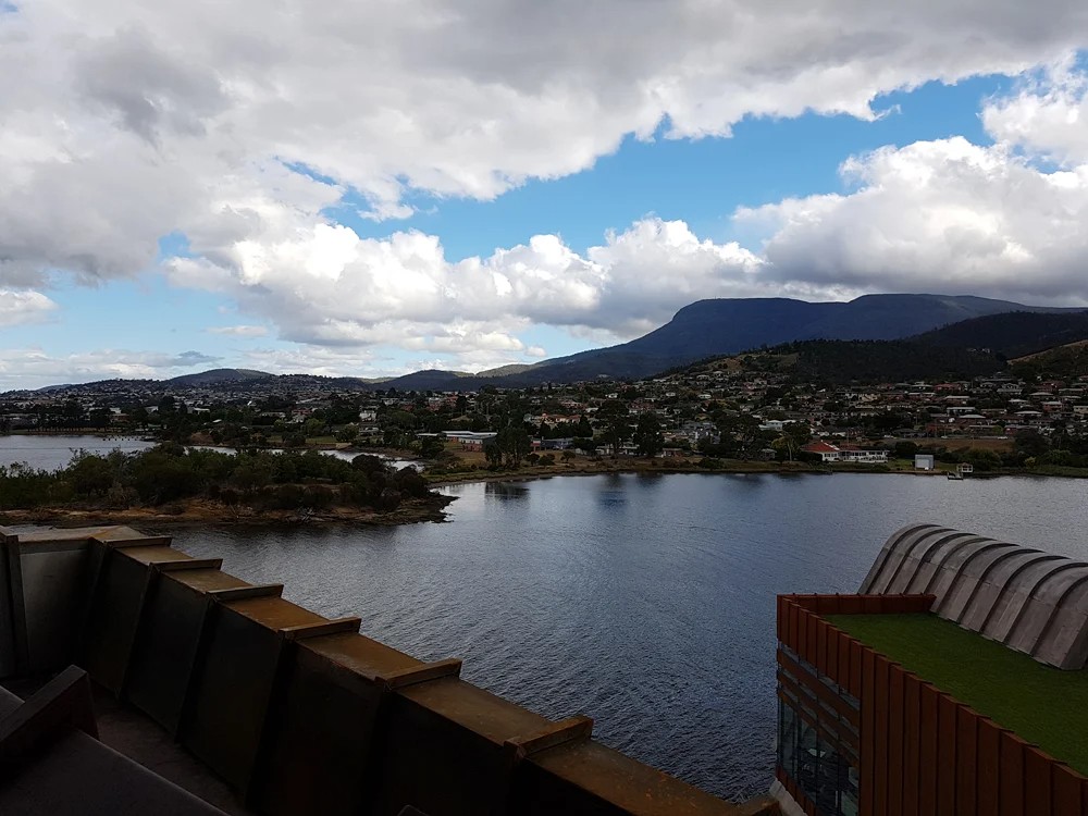 Christian Baines - View of the River Derwent from MONA Rooftop, Hobart, Tasmania, Australia