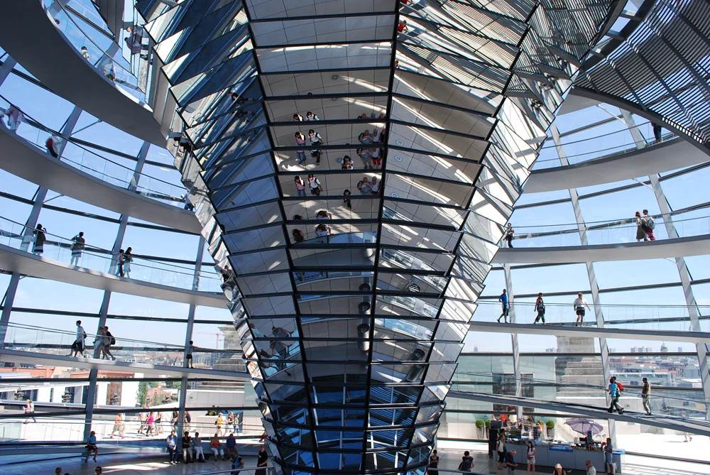 Reichstag inside view, Berlin, Germany