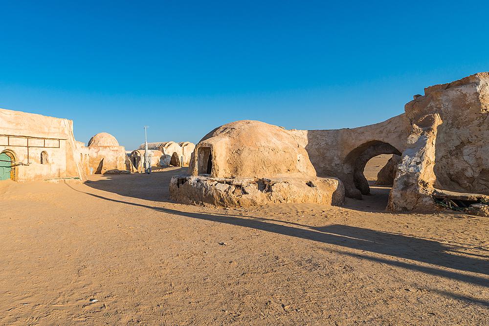 Star Wars Mos Espa set, built in the middle of the desert, Tozeur, Tunisia