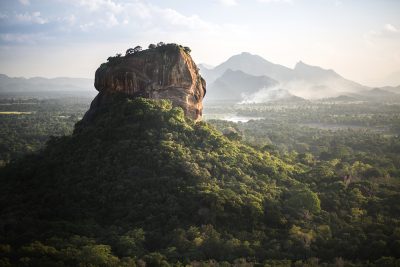 Sigiriya Lion Rock fortress and landscape in Sri Lanka