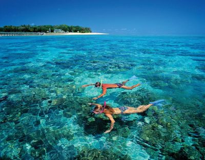 Snorkelling at Green Island in Great Barrier Reef, Queensland, Australia