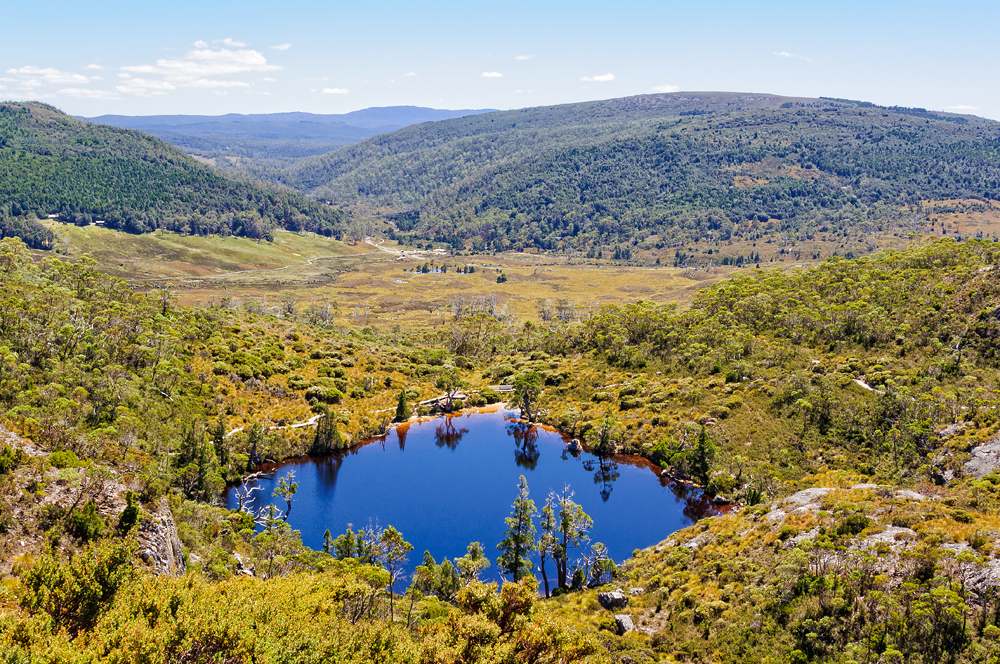 Wombat Pool photographed from Marion Lookout track, Cradle Mountain-Lake St Clair National Park, Tasmania, Australia