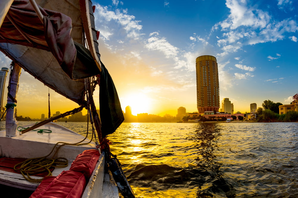 Felucca ride on the Nile, Cairo, Egypt 