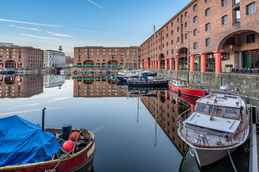 Albert Dock and marina in Liverpool, England, UK (United Kingdom) 