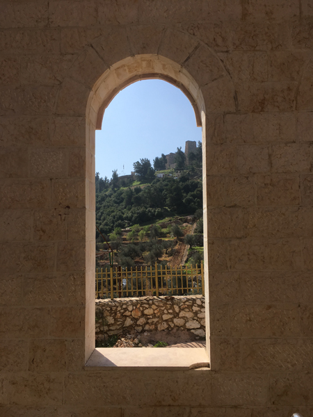 Emma Cottis - View of Ajlun Castle from Summaga Café, Jordan