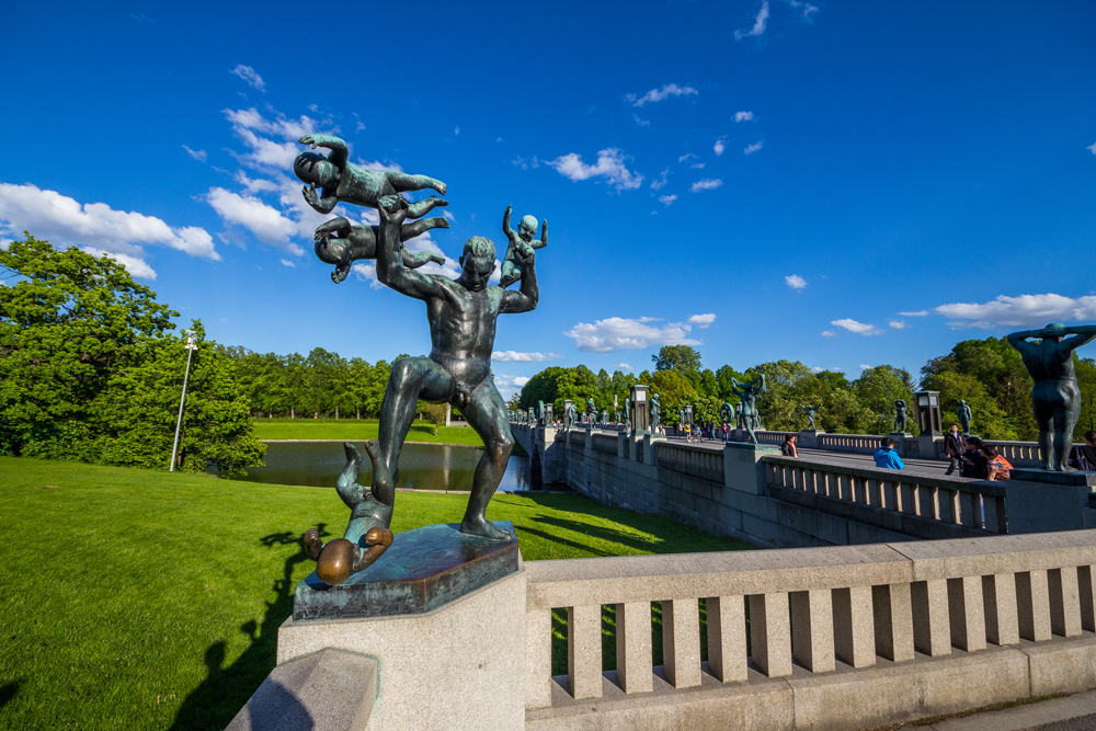 Man Attacked By Babies sculpture at Vigeland Park, Oslo, Norway 