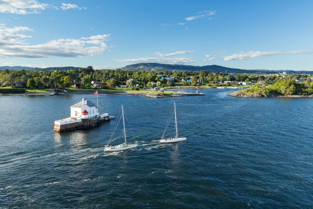 Oslofjord during a sunny summer day, Oslo, Norway 