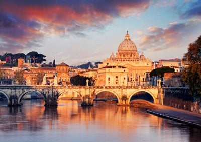 Vatican City with St. Peter's Basilica, Italy