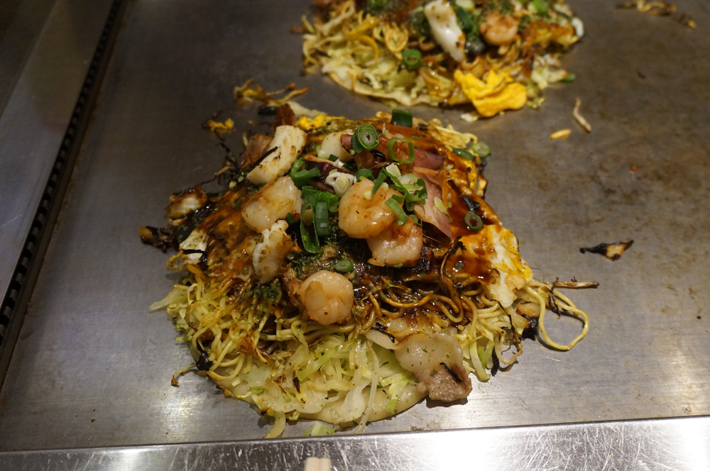 Hiroshima style okonomiyaki, Japan 