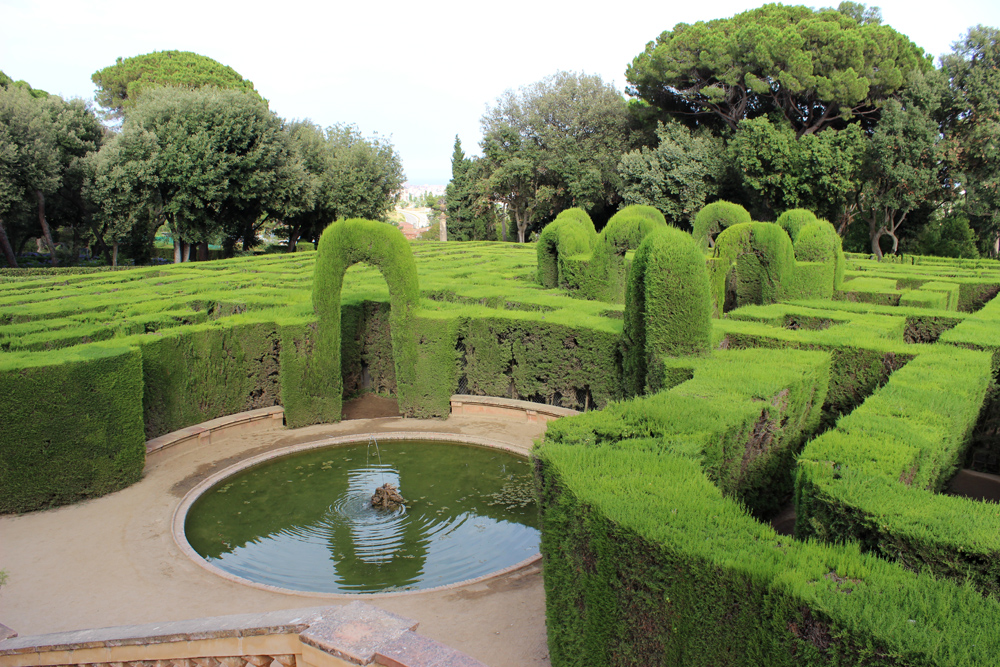 Labyrinth Park of Horta in Barcelona, Spain 