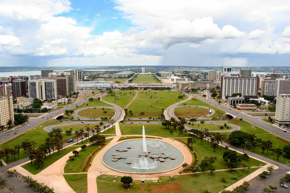 Monumental Axis in Brasilia, Brazil 