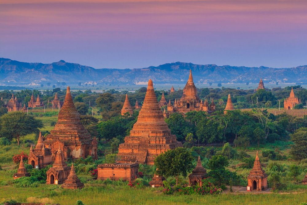 Ancient temples in Bagan, Myanmar 