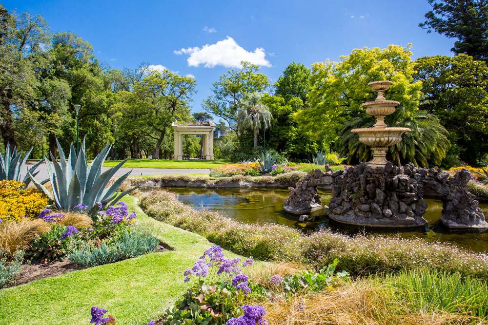 Fitzroy Gardens in Melbourne, Australia 
