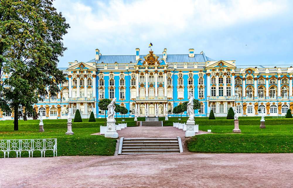 Catherine Palace in Pushkin, St Petersburg, Russia 
