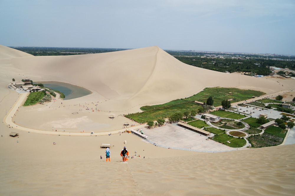 Crescent Lake and Echoing Sand Mountain, Dunhuang, China 