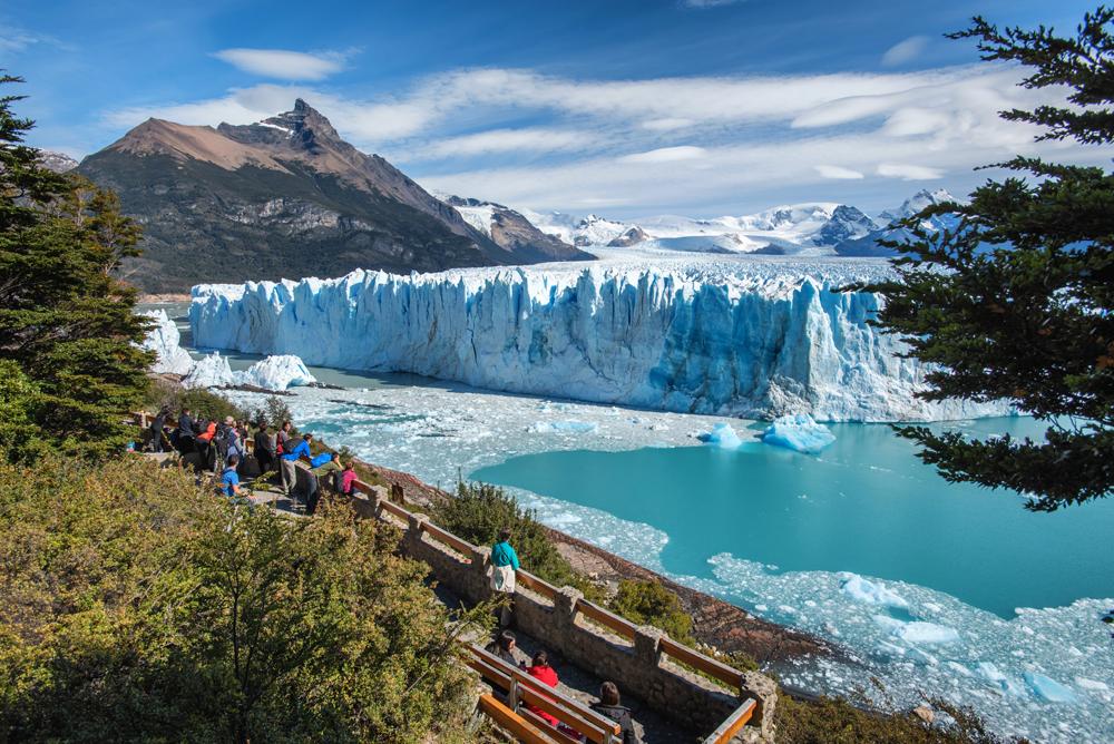 Perito Moreno Glacier in Glaciares National Park outside El Calafate, Patagonia, Argentina 