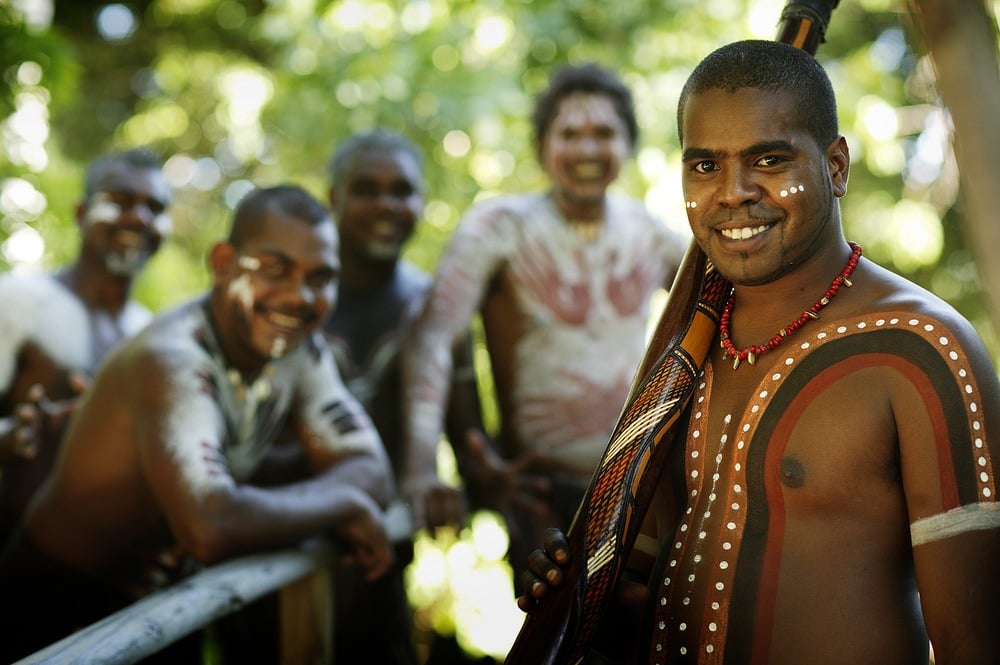 Dance Group from Tjapukai Aboriginal Culture Park, Queensland, Australia