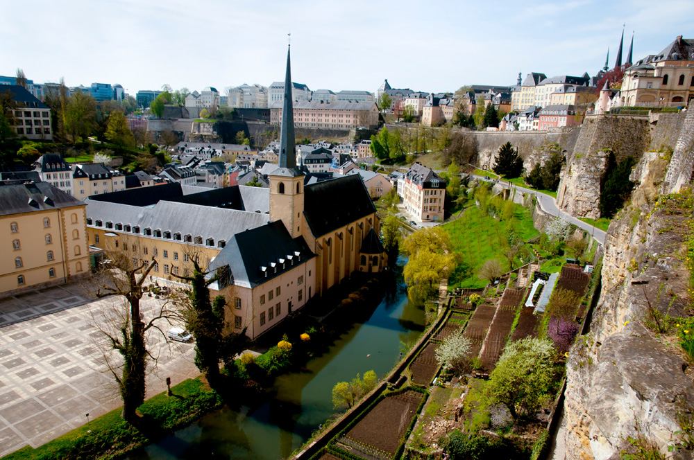 Neumunster Abbey in Luxembourg City, Luxembourg 