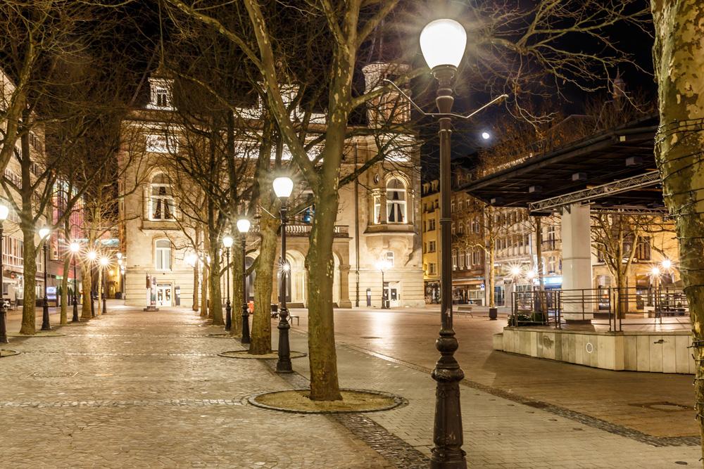 Place d'armes at night, Luxembourg City, Luxembourg 