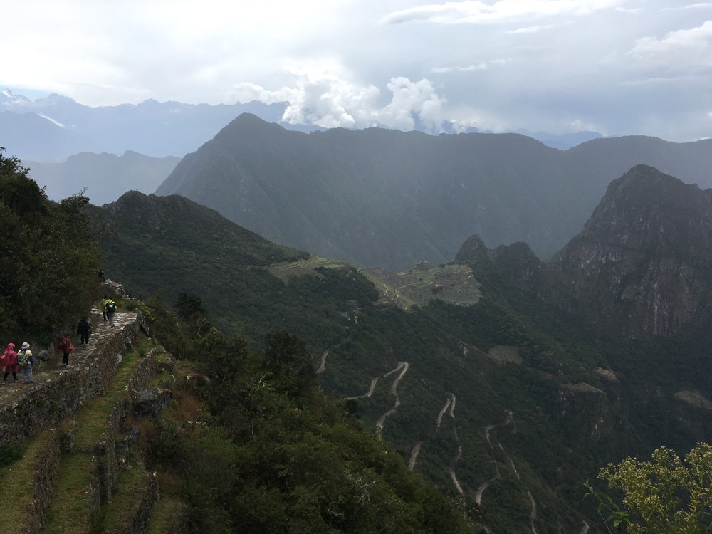 Aren Bergstrom - View of Machu Picchu and Huayna Picchu from the Sun Gate, Peru