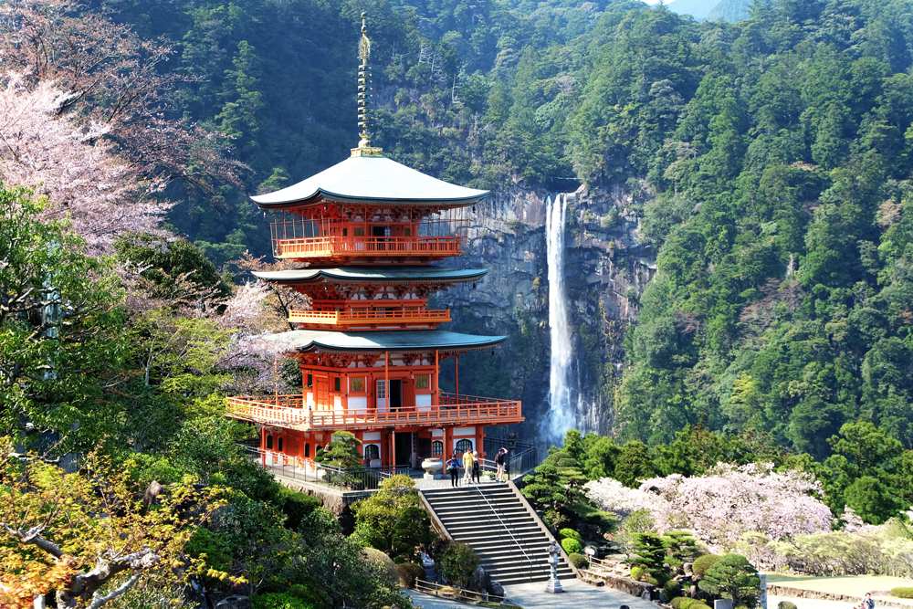 Nachi Taisha is one of the main destinations of the Kumano Kodo pilgrimage routes, Japan 