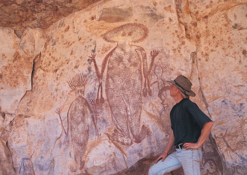 Aboriginal rock art in Arnhem Land, Northern Territory, Australia