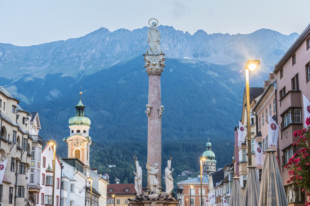 St Anne Column on Maria-Theresien Street, Innsbruck, Austria 