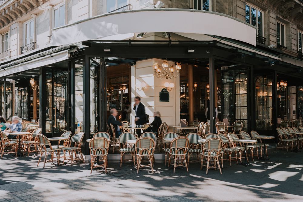 Typical Parisian cafe, Paris, France 