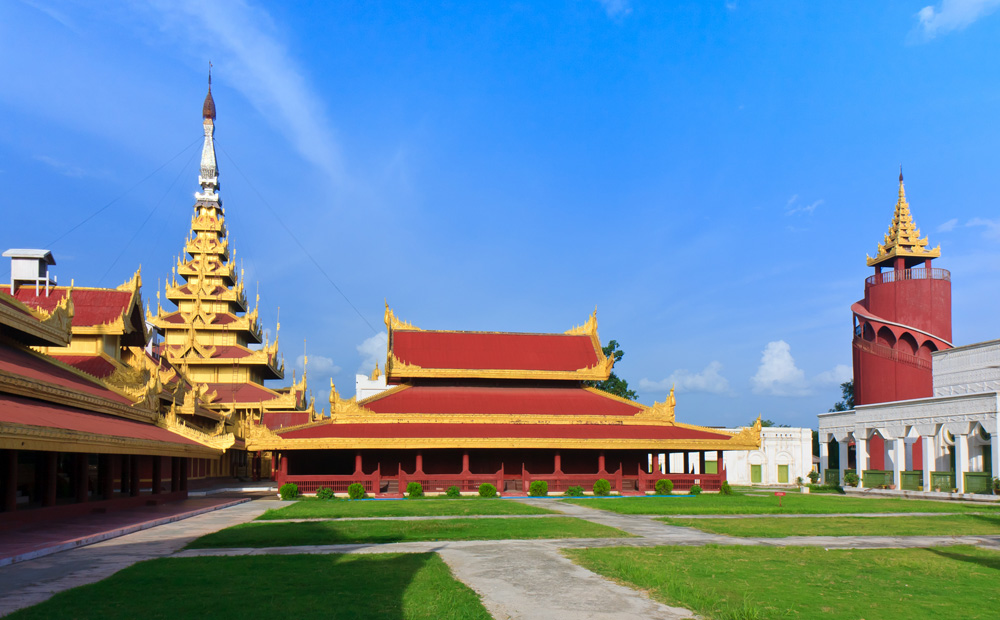 Mandalay Palace in Mandalay, Myanmar 