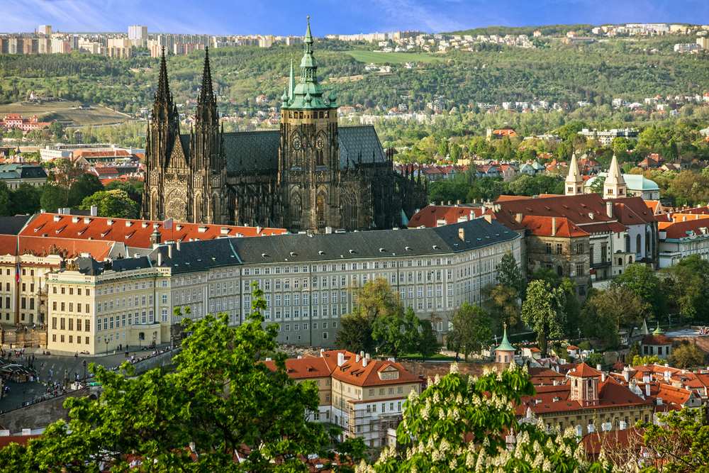 Prague Castle and Saint Vitus Cathedral, Prague, Czech Republic 