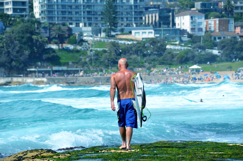 Surfer at Bondi Beach, Sydney, Australia 