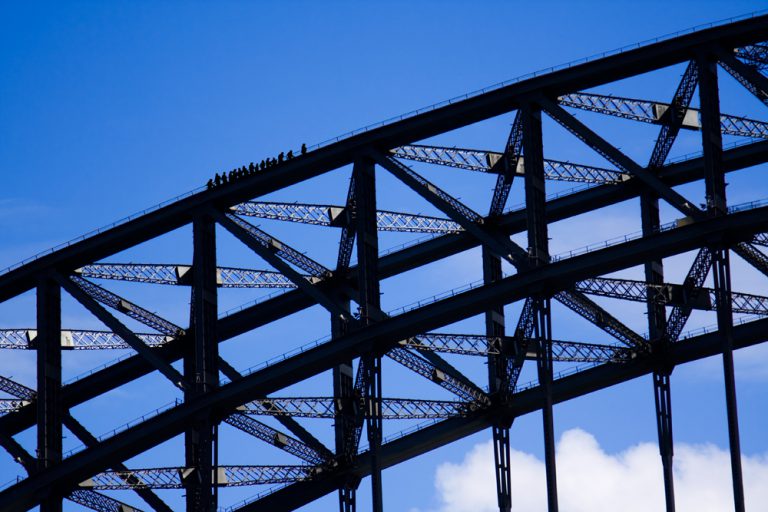 Sydney Harbour Bridge climbers, Sydney, Australia