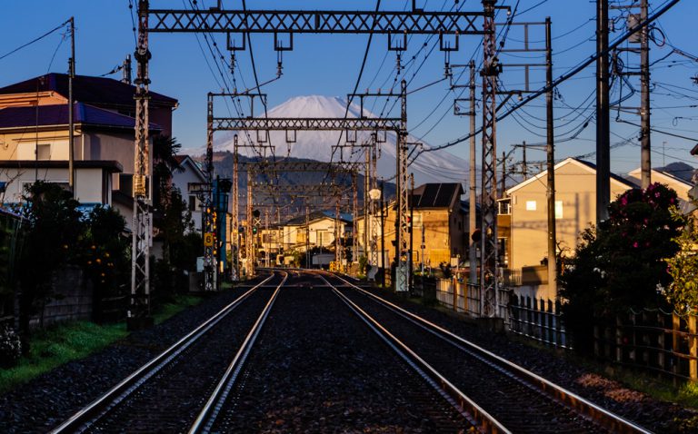 Mount Fuji train track, Japan