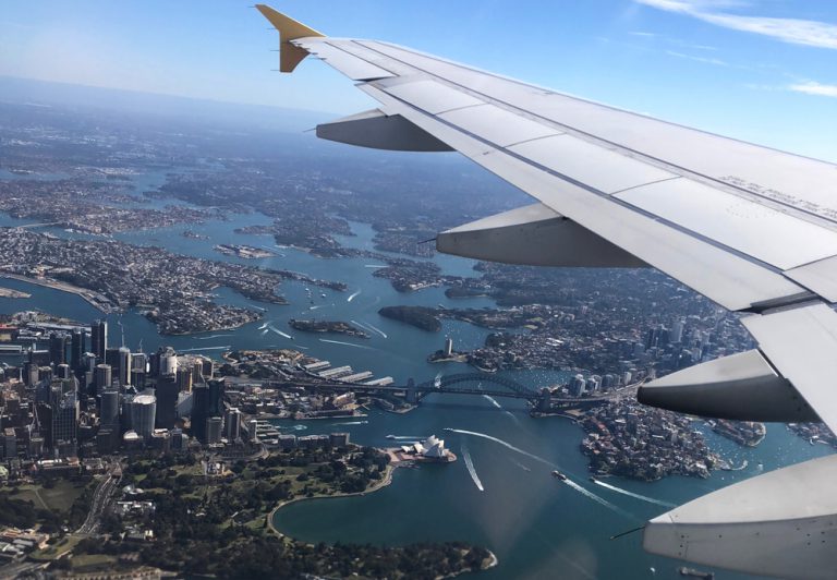 View of Sydney from a plane, Australia