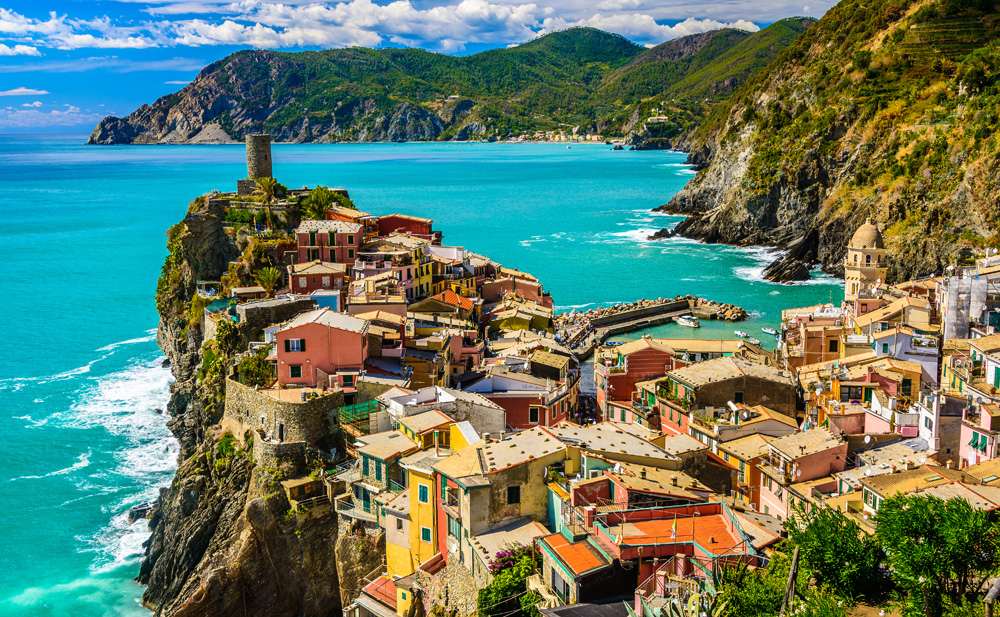 Village of Vernazza in Cinque Terre, Italy 