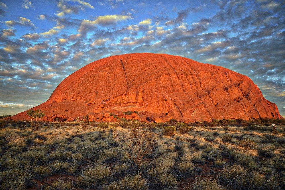 Ayers Rock (Uluru) in the morning, Northern Territory, Australia 
