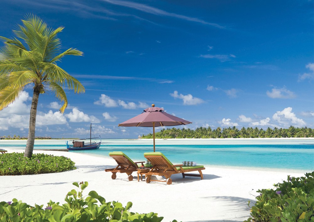 Beach on Naladhu Private Island, Maldives