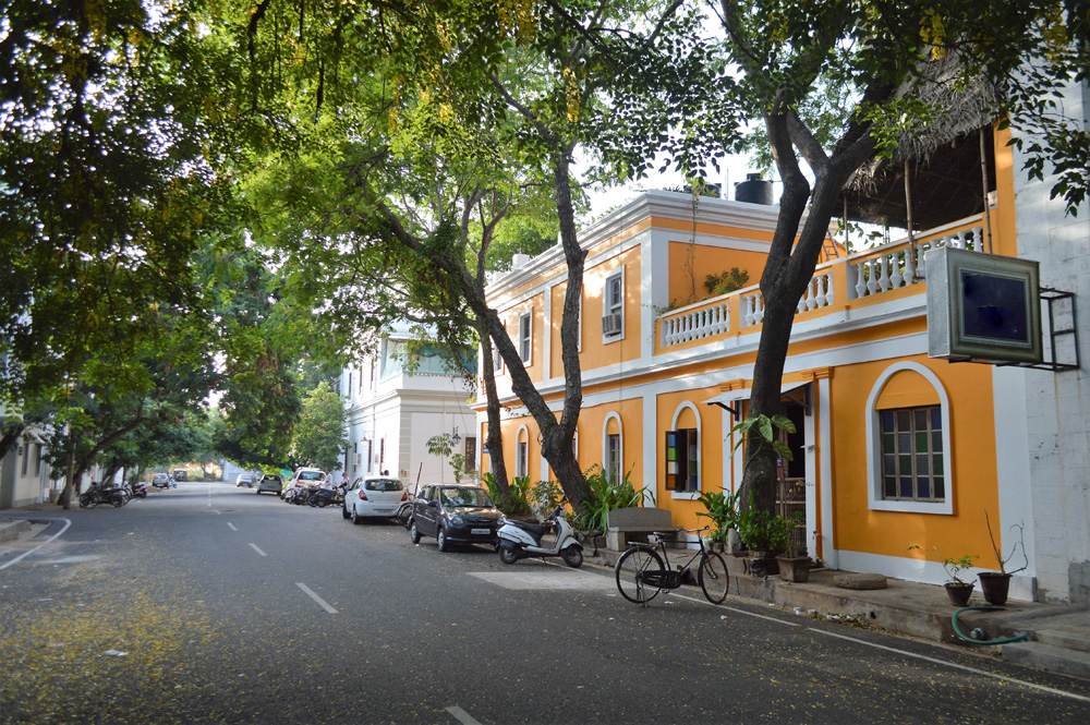 French Colonial architecture in Pondicherry, India 