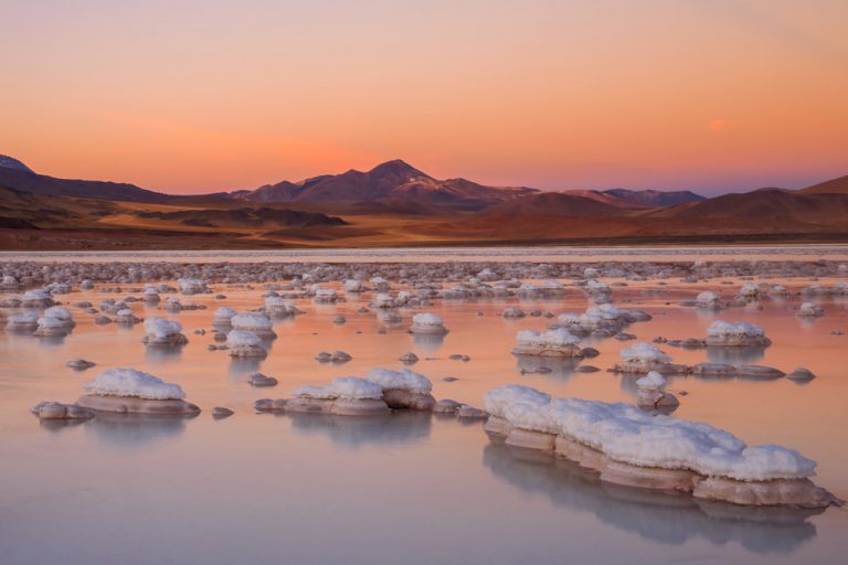 Salt formations at Atacama Desert, Chile