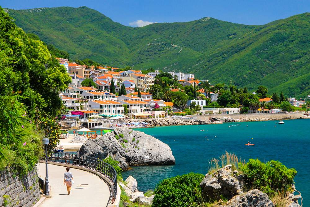Picturesque city of Herceg Novi, Montenegro 